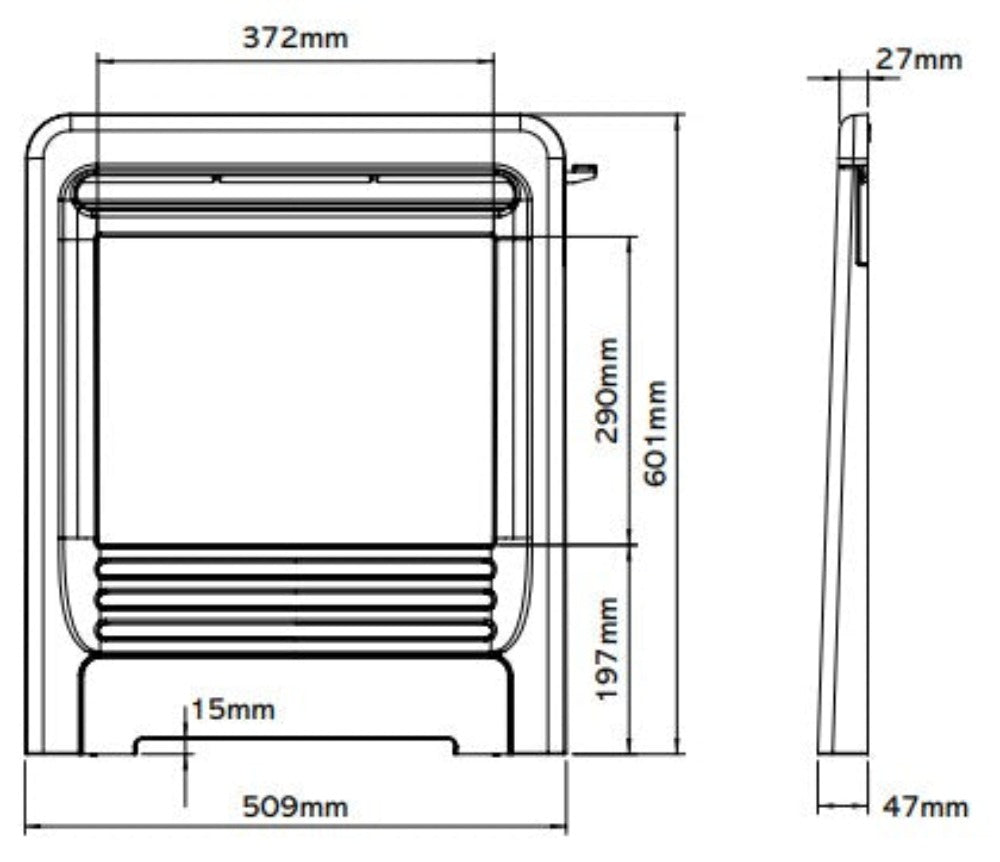 Gazco Logic HE Conventional Flue Coal Effect Gas Fire with Beat Frame