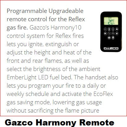 Gazco Reflex 105-3 3-Sided Balanced Flue Gas Fire with Edge Frame